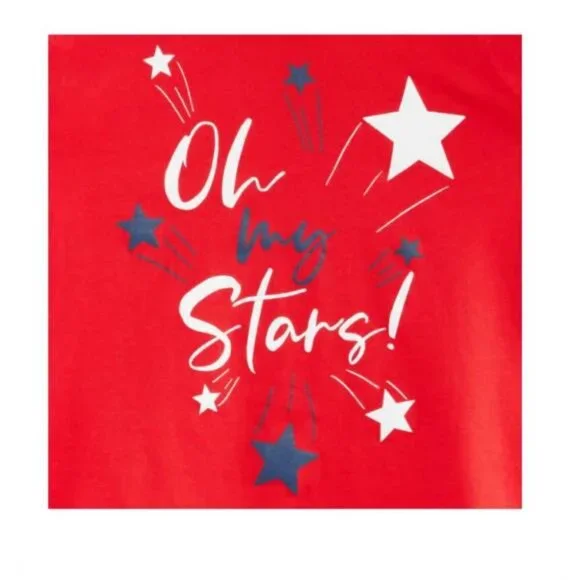 GALT Ladies' Comfort Fashion Fit Americana Tee (Red, Small) - Picture 4 of 4